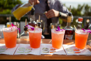 coral and peach wedding ideas _colorful peach drinks