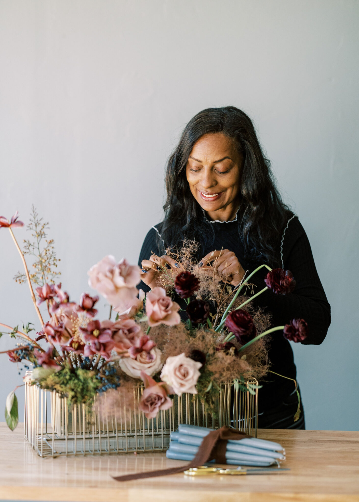 elegant floral centerpiece_meadows events_los angeles event florist