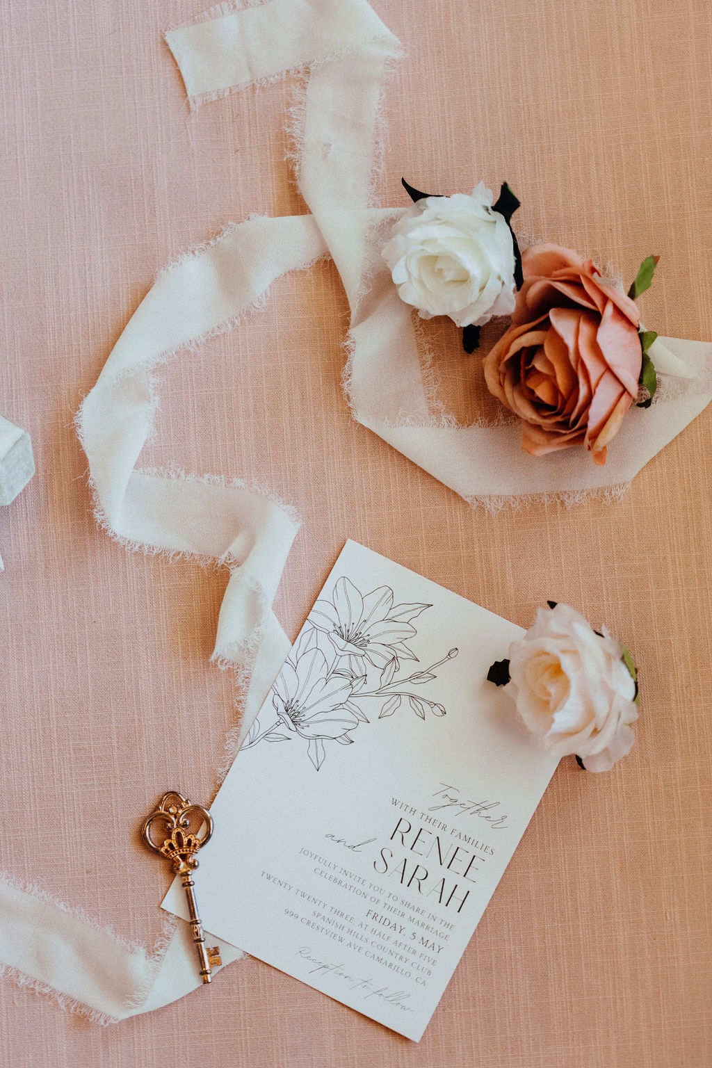 Hana Shaun Wedding-0005 peach and ivory wedding color ideas_spanish country club wedding