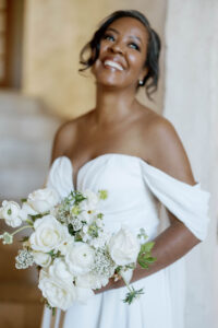 white bouquet_summer california wedding